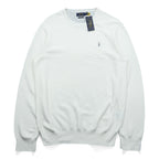 Polo Ralph Lauren Pima Cotton Mesh Knit Sweater L White Unused