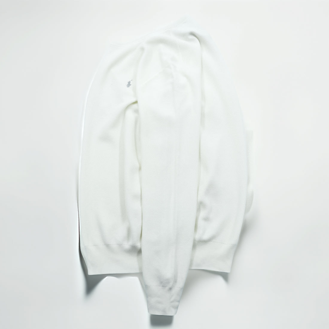 Polo Ralph Lauren Pima Cotton Mesh Knit Sweater L White Unused