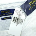 Polo Ralph Lauren Pima Cotton Mesh Knit Sweater L White Unused
