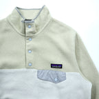 Patagonia シンチラ Synchilla スナップT フリース L オートミール バイカラー プルオーバー 胸ポケット