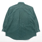 L.L.Bean 80年代 ヴィンテージ コーデュロイ ボタンダウンシャツ XL グリーン 胸ポケット