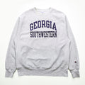 Champion リバースウィーブ REVERSE WEAVE カレッジ スウェット トレーナー XL グレー GEORGIA SOUTHWESTERN アーチロゴ 青単タグ 復刻