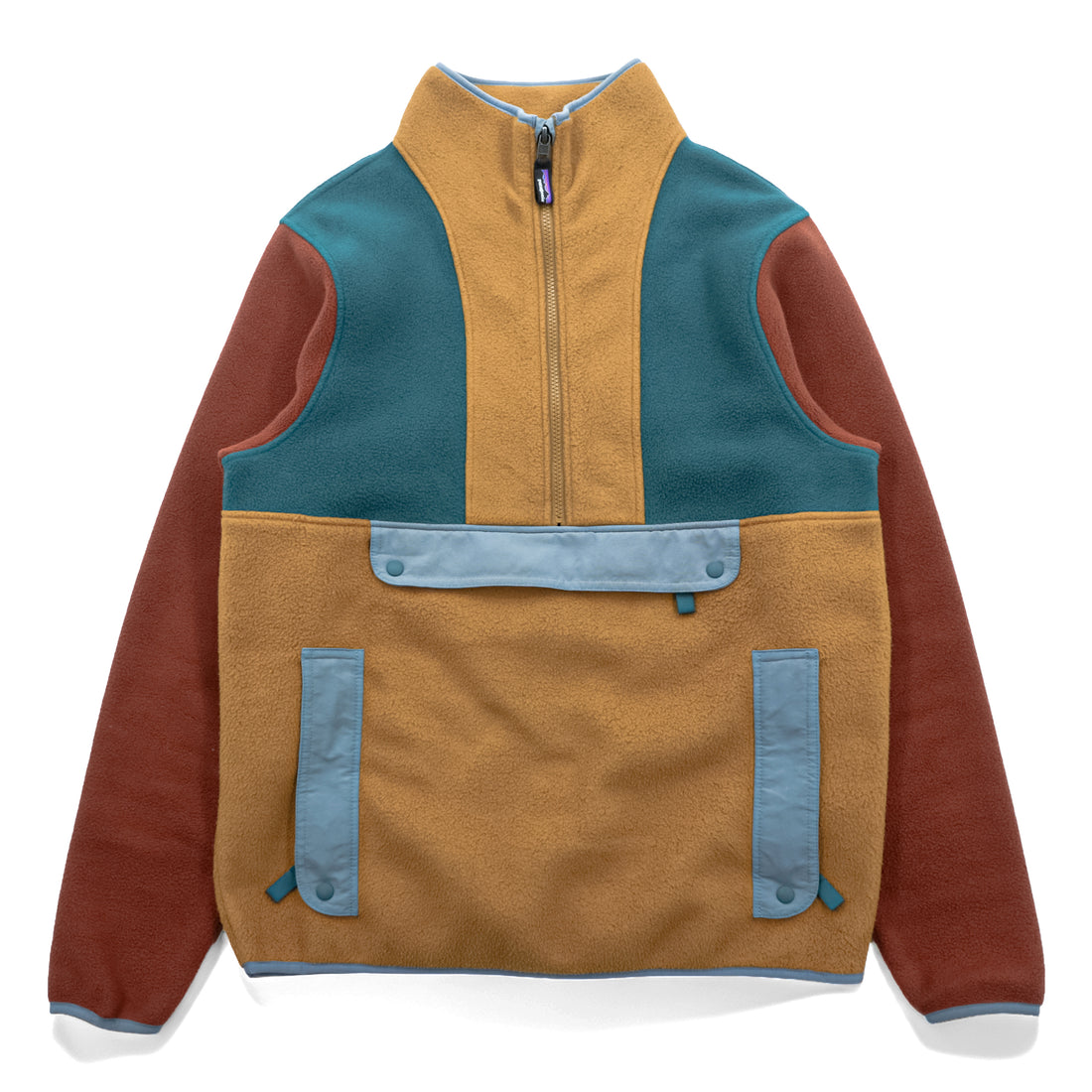 Patagonia Synchilla Anorak Fleece Pullover Multi-Color BRBN Unisex M 22980 FA21