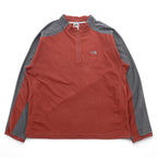 THE NORTH FACE Half-Zip Quick-Dry Microfleece Pullover TKA100 L Red A436 US Standard