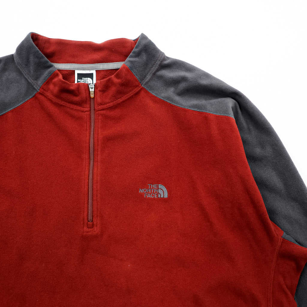 THE NORTH FACE Half-Zip Quick-Dry Microfleece Pullover TKA100 L Red A436 US Standard