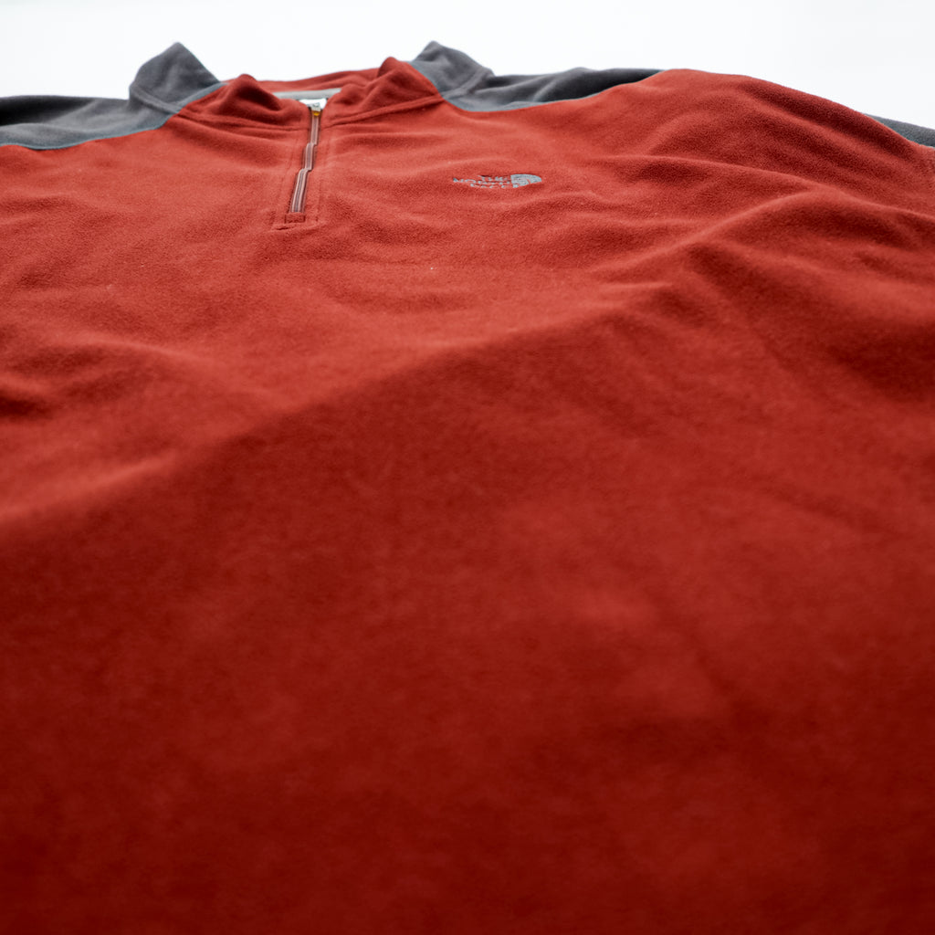 THE NORTH FACE Half-Zip Quick-Dry Microfleece Pullover TKA100 L Red A436 US Standard