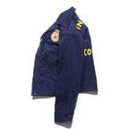FFA Corduroy Jacket Navy Zip Work Jacket Indiana Colombia Chain Stitch