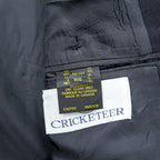 80s Vintage CRICKETEER カナダ製 ダブルジャケット ブレザー XL ネイビー ピークドラペル 金ボタン 紺ブレ テーラード 80年代