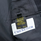 80s Vintage CRICKETEER カナダ製 ダブルジャケット ブレザー XL ネイビー ピークドラペル 金ボタン 紺ブレ テーラード 80年代