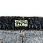 Levi's 90年代 日本製 ビッグE シルバータブ デニムパンツ テーパード ジーンズ L ブラック 635-54