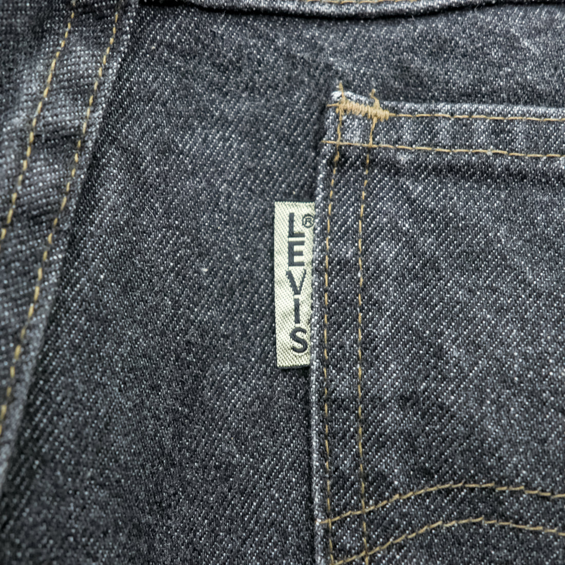Levi's 90年代 日本製 ビッグE シルバータブ デニムパンツ テーパード ジーンズ L ブラック 635-54