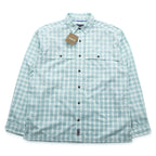 Patagonia オーガニックコットン シャツ L ホワイト チェック L/S Island Hopper 2 52181 未使用品