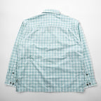Patagonia オーガニックコットン シャツ L ホワイト チェック L/S Island Hopper 2 52181 未使用品