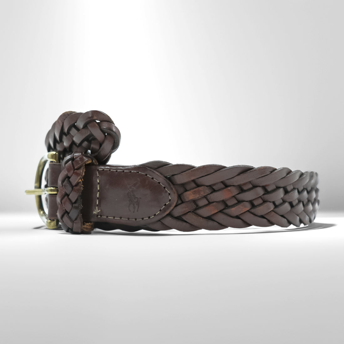 Polo Ralph Lauren Intrecciato Braided Mesh Leather Belt 405676154-001