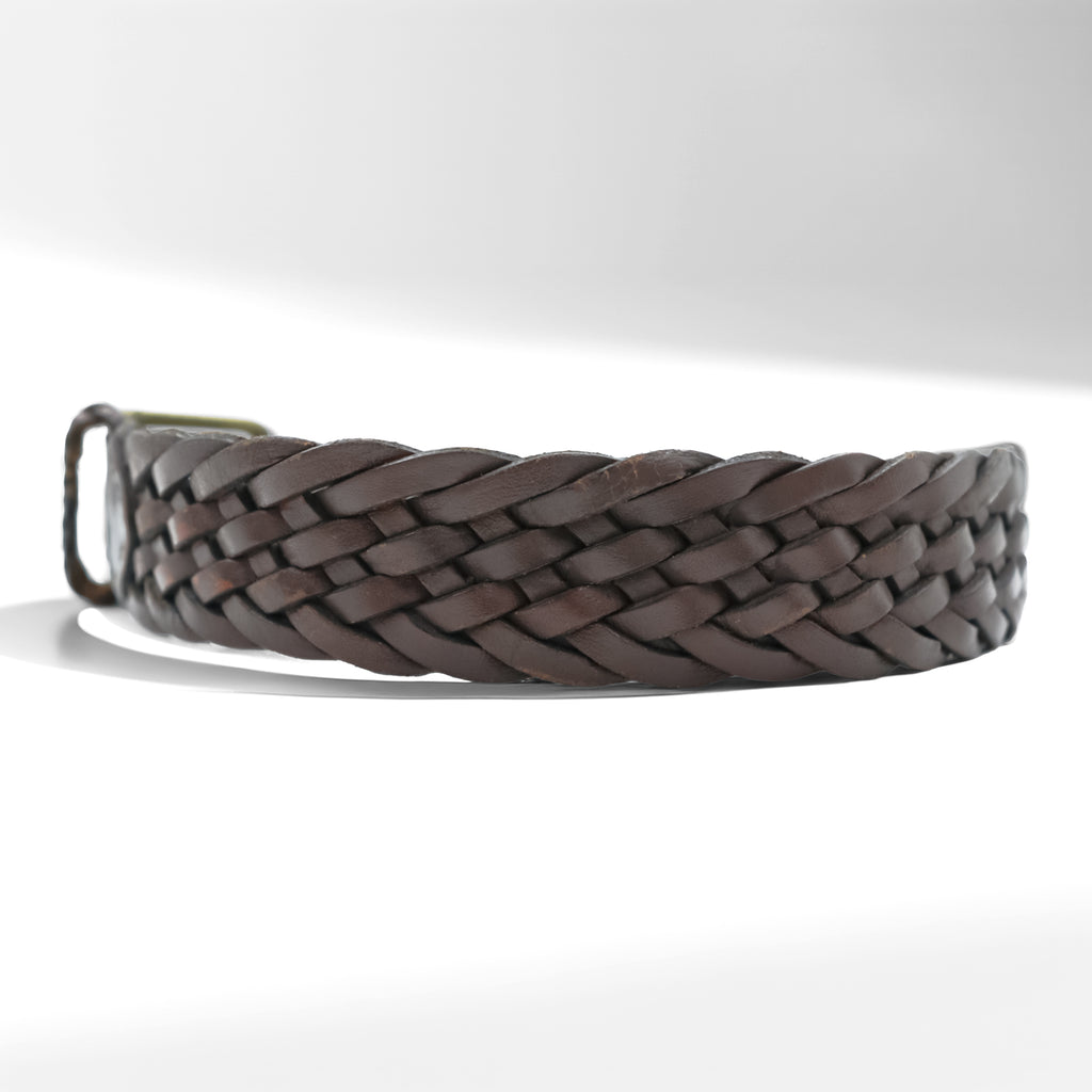 Polo Ralph Lauren Intrecciato Braided Mesh Leather Belt 405676154-001