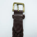 Polo Ralph Lauren Intrecciato Braided Mesh Leather Belt 405676154-001