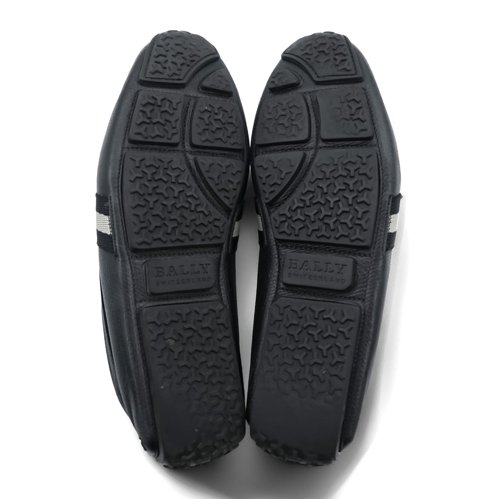 BALLY ドライビングシューズ ペニーローファー 25.5cm ブラック レザー 本革 PERCEVAL イタリア製