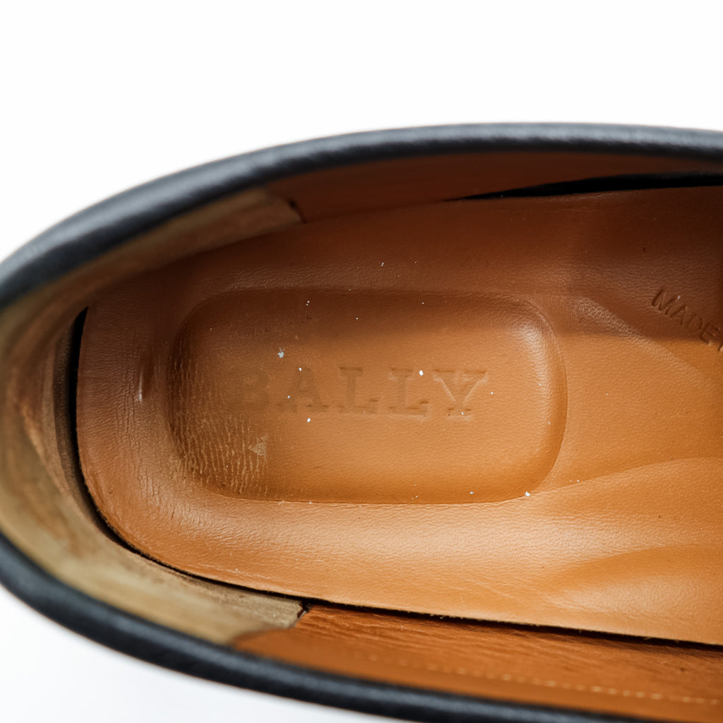 BALLY ドライビングシューズ ペニーローファー 25.5cm ブラック レザー 本革 PERCEVAL イタリア製