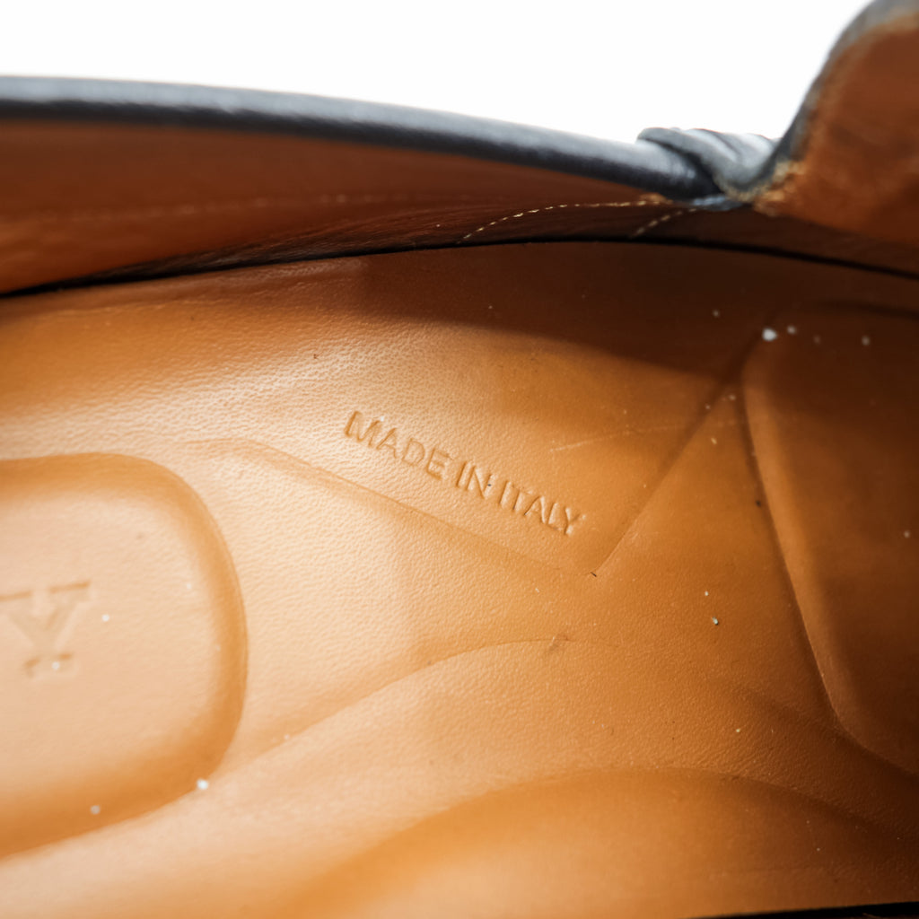BALLY ドライビングシューズ ペニーローファー 25.5cm ブラック レザー 本革 PERCEVAL イタリア製