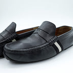 BALLY ドライビングシューズ ペニーローファー 25.5cm ブラック レザー 本革 PERCEVAL イタリア製