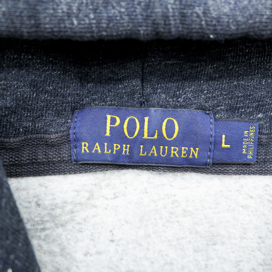 Polo Ralph Lauren ジップパーカー L グレー フロントポケット TALONジップ スモールポニー刺繍