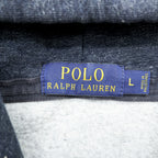 Polo Ralph Lauren ジップパーカー L グレー フロントポケット TALONジップ スモールポニー刺繍