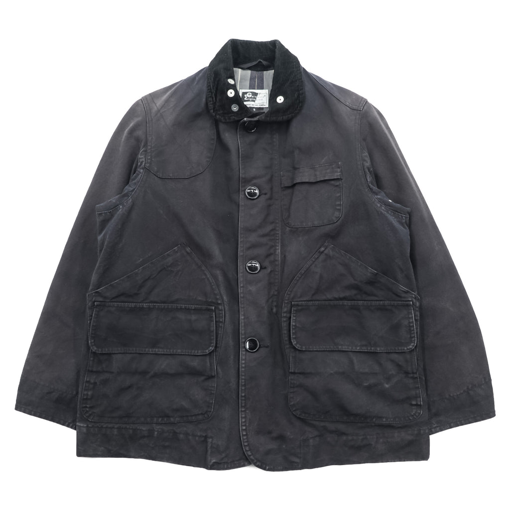 Engineered Garments Cruiser Jacket Black Cotton Field Hunting Corduroy Collar S USA Made