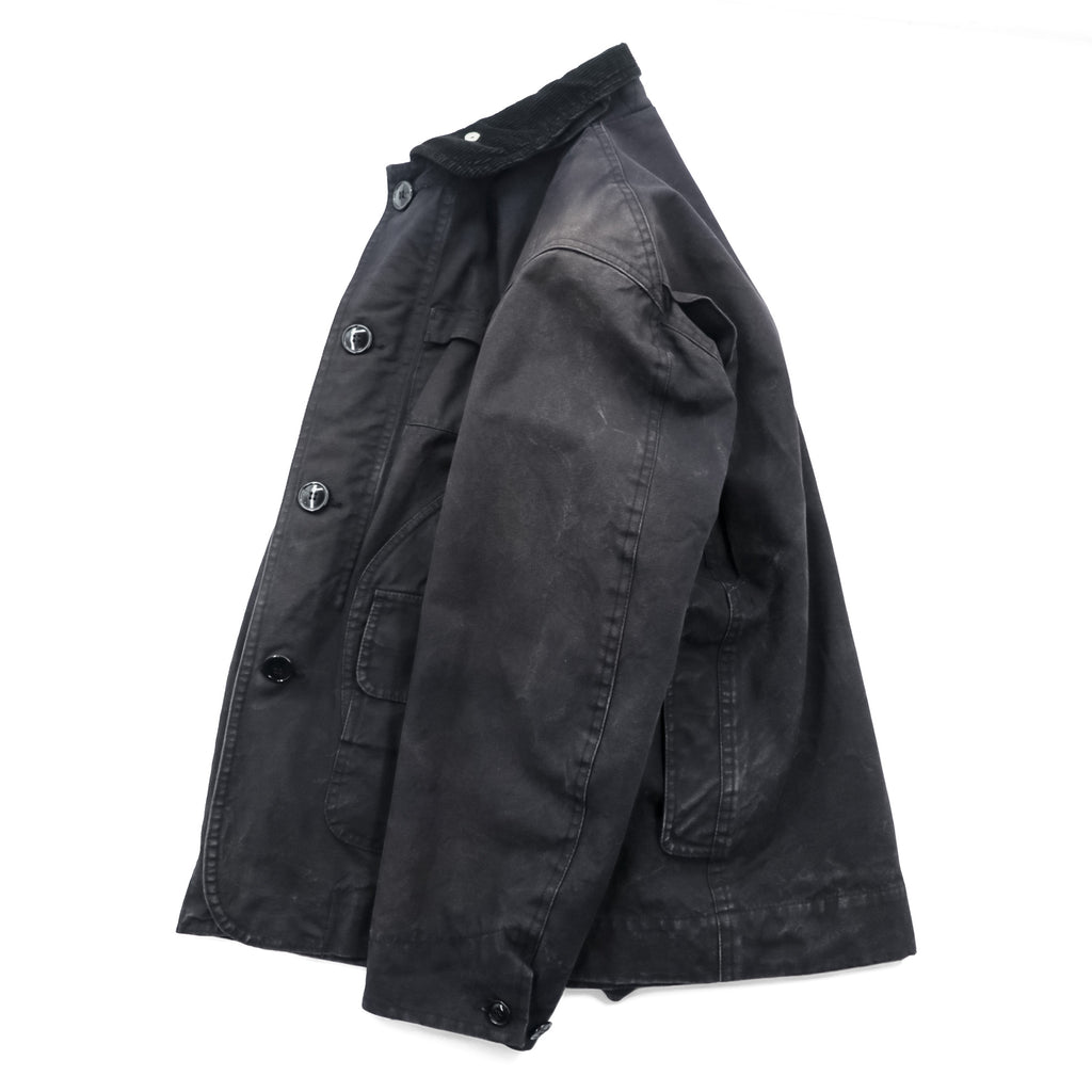 Engineered Garments Cruiser Jacket Black Cotton Field Hunting Corduroy Collar S USA Made