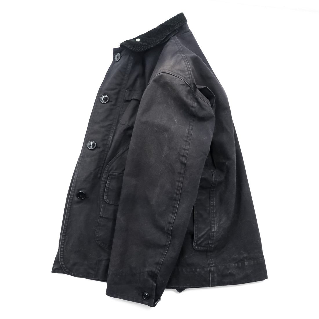 Engineered Garments Cruiser Jacket Black Cotton Field Hunting Corduroy Collar S USA Made