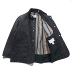 Engineered Garments Cruiser Jacket Black Cotton Field Hunting Corduroy Collar S USA Made