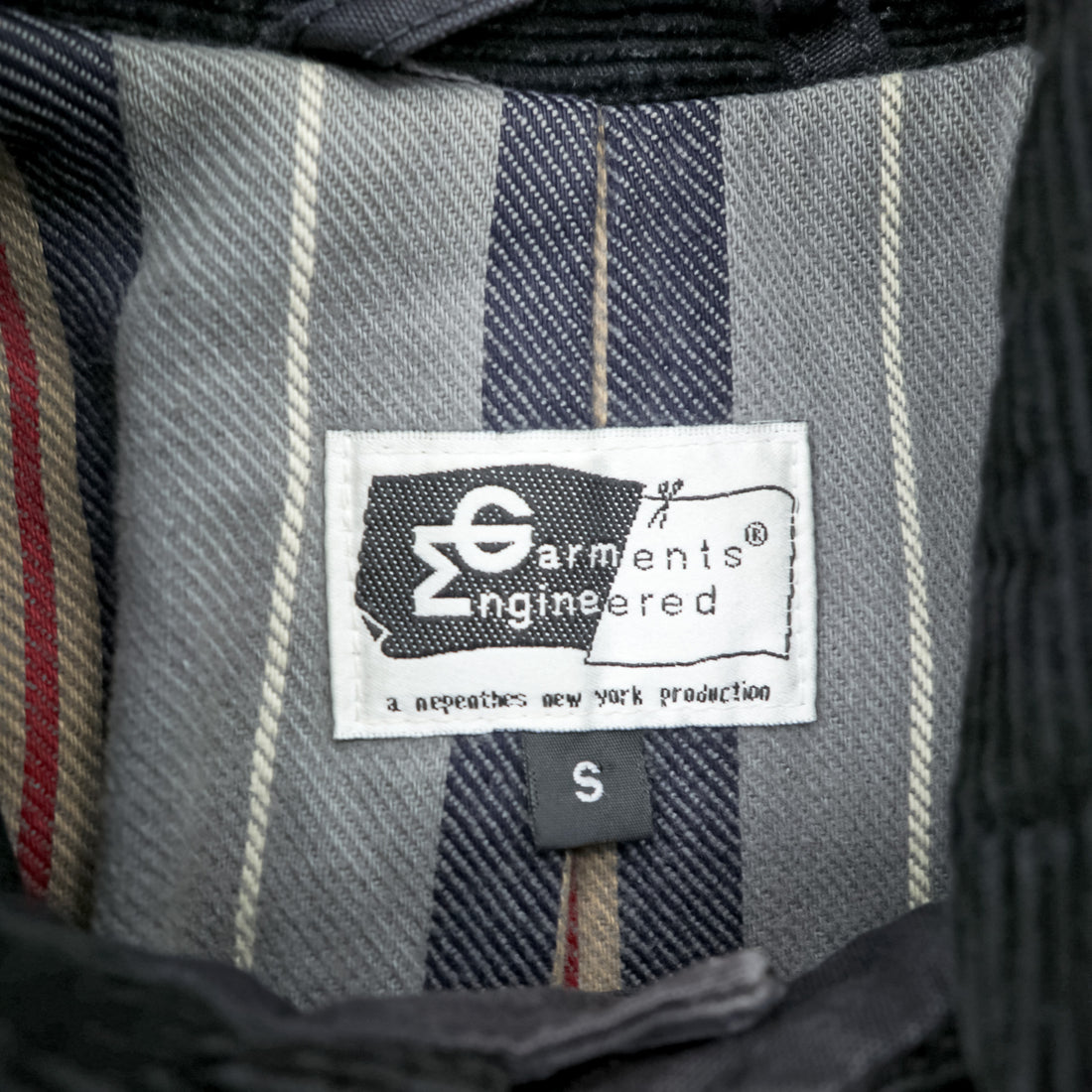 Engineered Garments Cruiser Jacket Black Cotton Field Hunting Corduroy Collar S USA Made