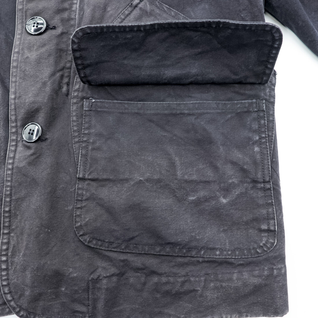 Engineered Garments Cruiser Jacket Black Cotton Field Hunting Corduroy Collar S USA Made