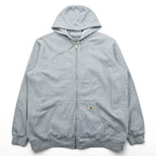 Carhartt Midweight Zip Hoodie XL Grey LOOSE FIT TS0122