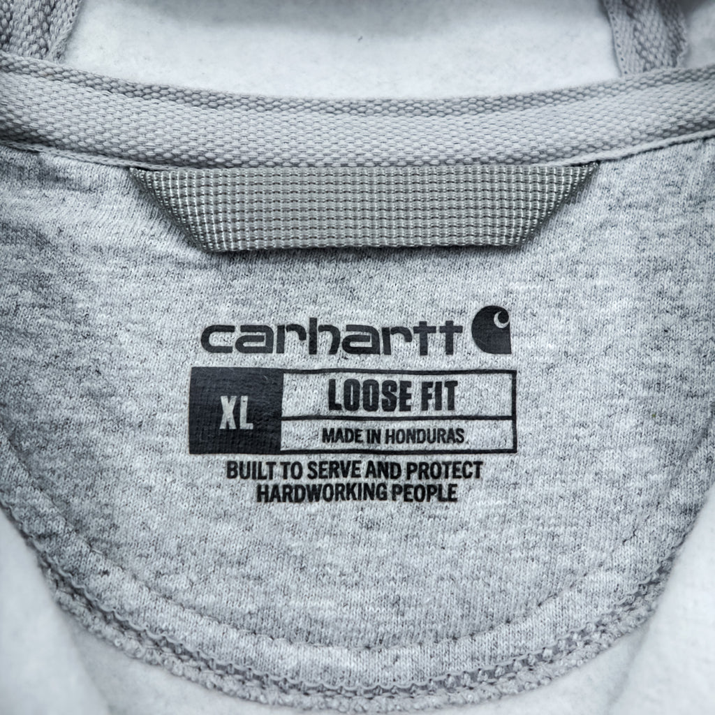 Carhartt Midweight Zip Hoodie XL Grey LOOSE FIT TS0122
