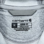 Carhartt Midweight Zip Hoodie XL Grey LOOSE FIT TS0122