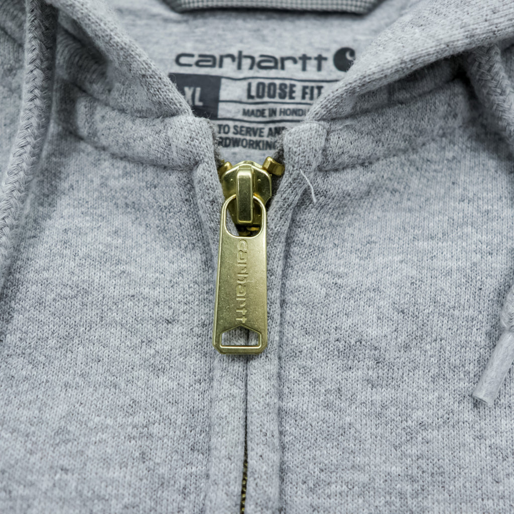 Carhartt Midweight Zip Hoodie XL Grey LOOSE FIT TS0122