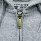 Carhartt Midweight Zip Hoodie XL Grey LOOSE FIT TS0122