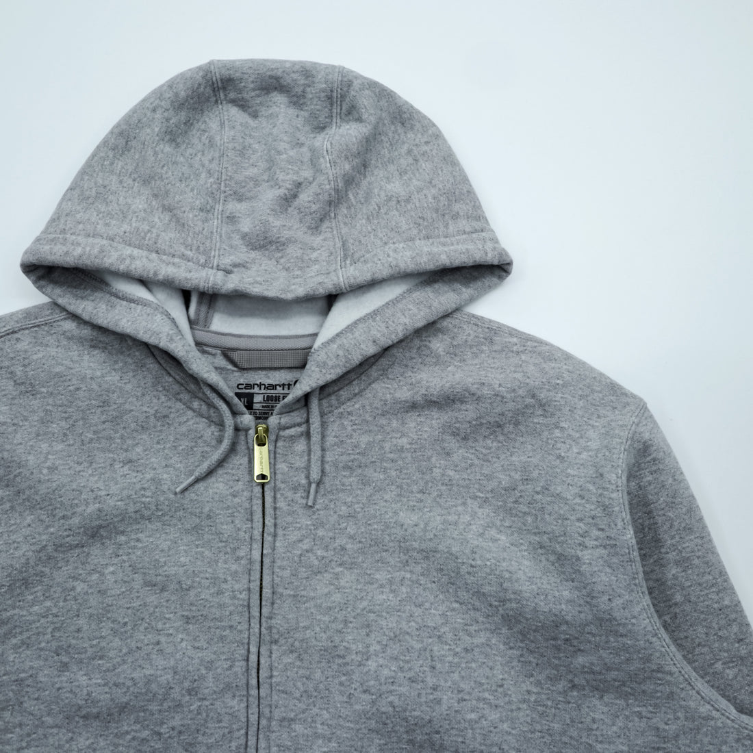 Carhartt Midweight Zip Hoodie XL Grey LOOSE FIT TS0122