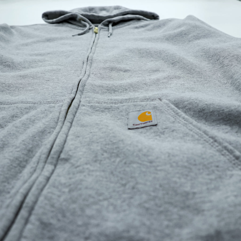 Carhartt Midweight Zip Hoodie XL Grey LOOSE FIT TS0122