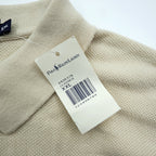 Polo Ralph Lauren 90年代 サーマル 長袖 ポロシャツ ラガーシャツ XL ベージュ スモールポニー刺繍