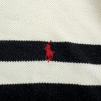 Polo Ralph Lauren 90年代 サーマル 長袖 ポロシャツ ラガーシャツ XL ベージュ スモールポニー刺繍