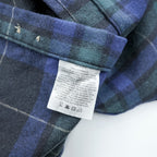 PENDLETON フランネルシャツ 長袖ウールシャツ XL グリーン チェック 胸ポケット LODGE SHIRT WASHABLE WOOL