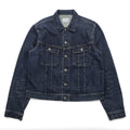 Polo Ralph Lauren Denim Jacket XL Indigo Blue Leather Patch