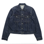 Polo Ralph Lauren Denim Jacket XL Indigo Blue Leather Patch