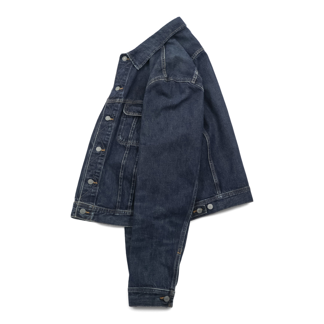 Polo Ralph Lauren Denim Jacket XL Indigo Blue Leather Patch