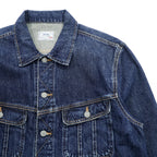 Polo Ralph Lauren Denim Jacket XL Indigo Blue Leather Patch