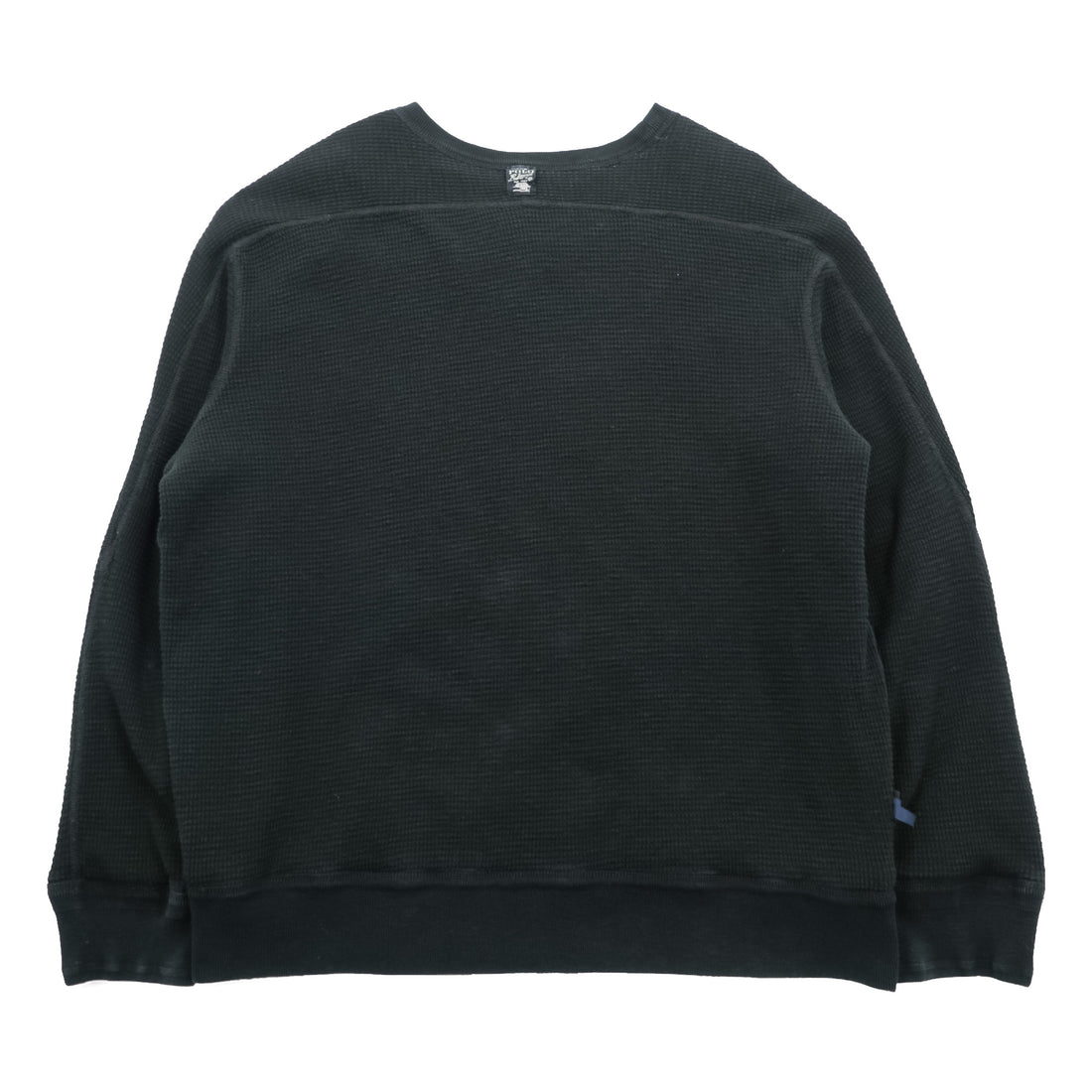 Polo Ralph Lauren リバーシブル 前V サーマル スウェット トレーナー 2XL ブラック スモールポニー刺繍