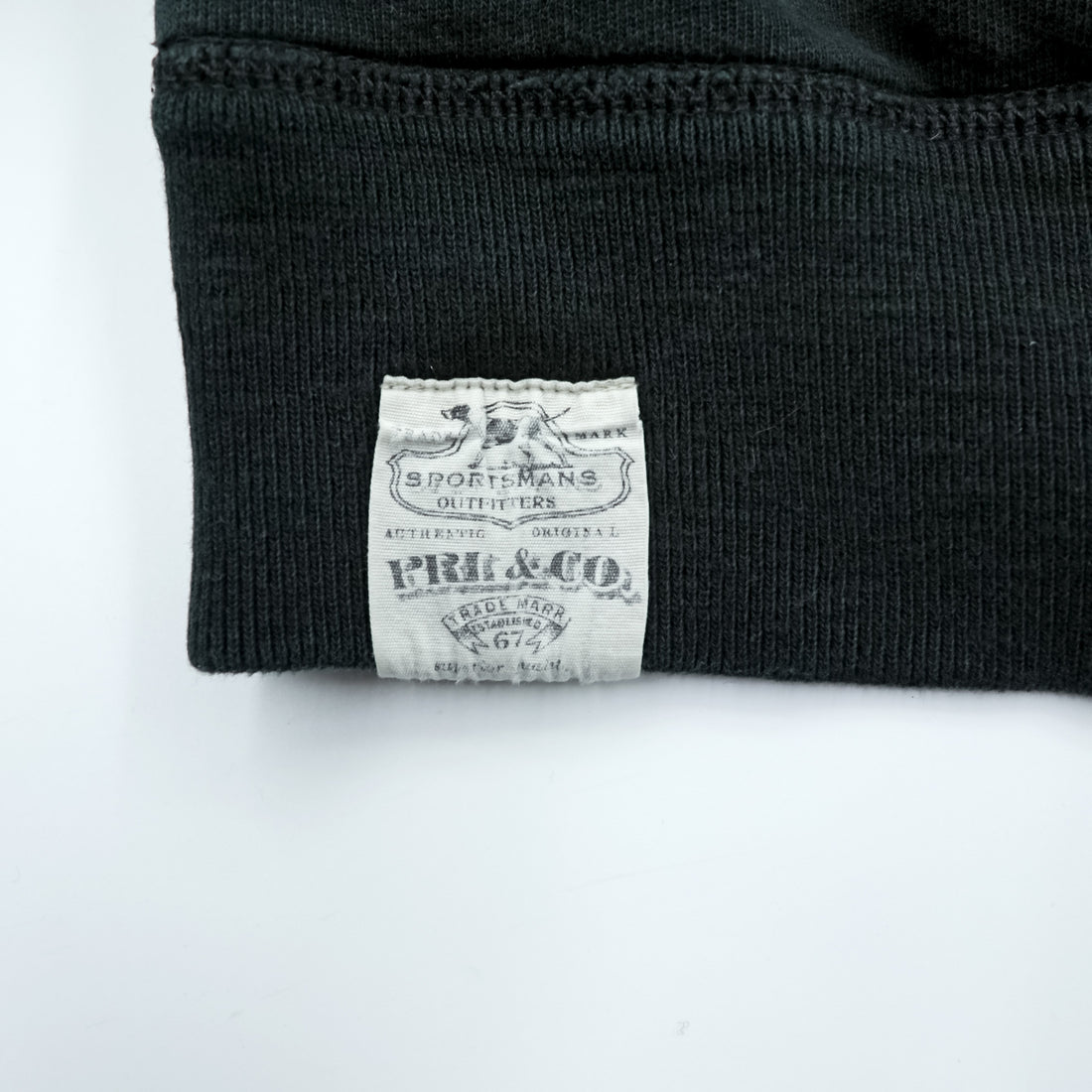 Polo Ralph Lauren リバーシブル 前V サーマル スウェット トレーナー 2XL ブラック スモールポニー刺繍