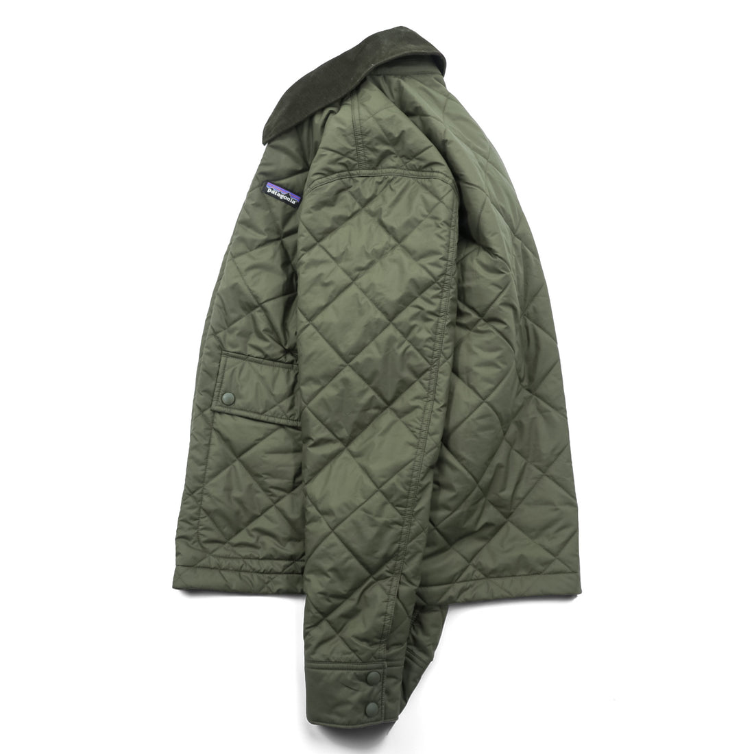 Patagonia ダイアモンド キルト ジャケット XS オリーブ 中綿 キルティング 襟コーデュロイ 20735