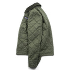 Patagonia ダイアモンド キルト ジャケット XS オリーブ 中綿 キルティング 襟コーデュロイ 20735